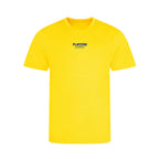 Essentials Collection t-shirt – yellow kids' t-shirt with black Essentials Collection letters and Players Couture logo on
