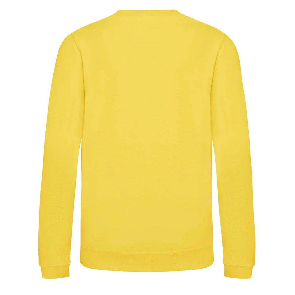 Essentials Collection hoodie – yellow kids' hoodie with black Essentials Collection letters and Players Couture logo on the