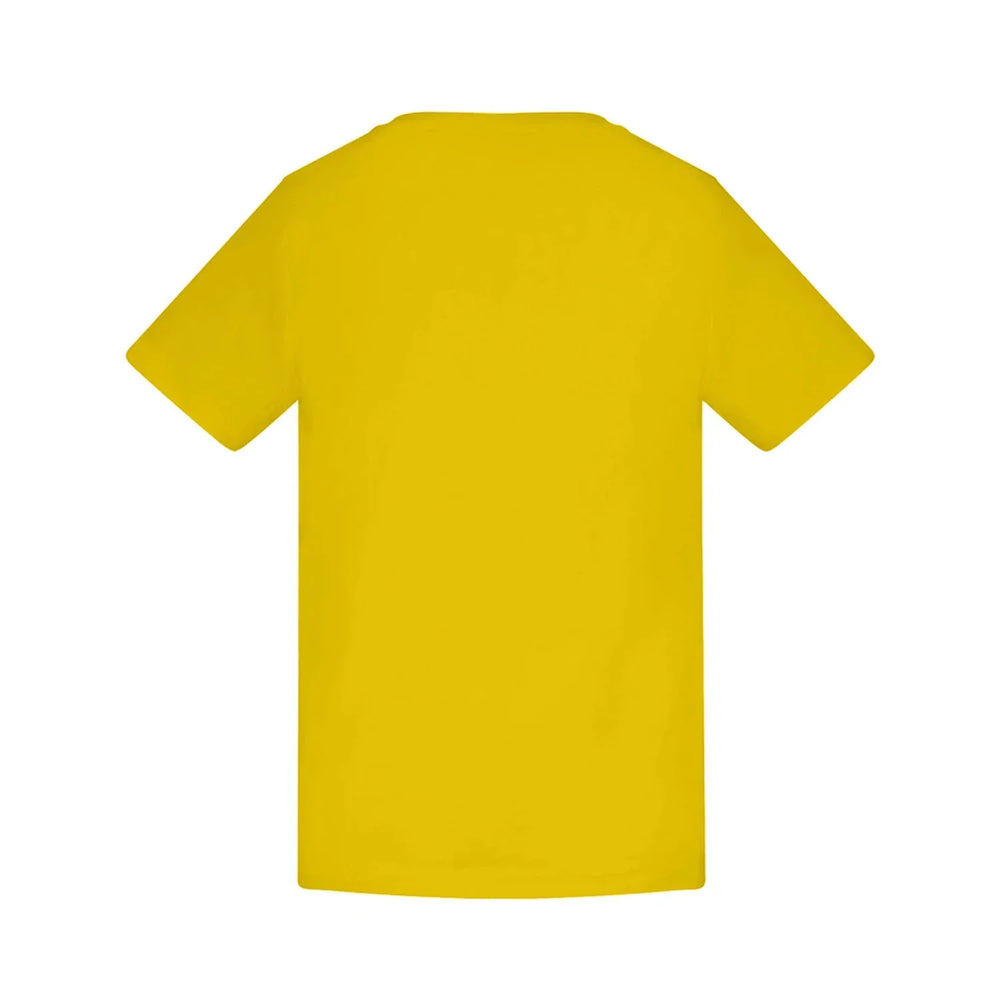 Essentials Collection t-shirt – yellow kids' t-shirt with black Essentials Collection letters and Players Couture logo on
