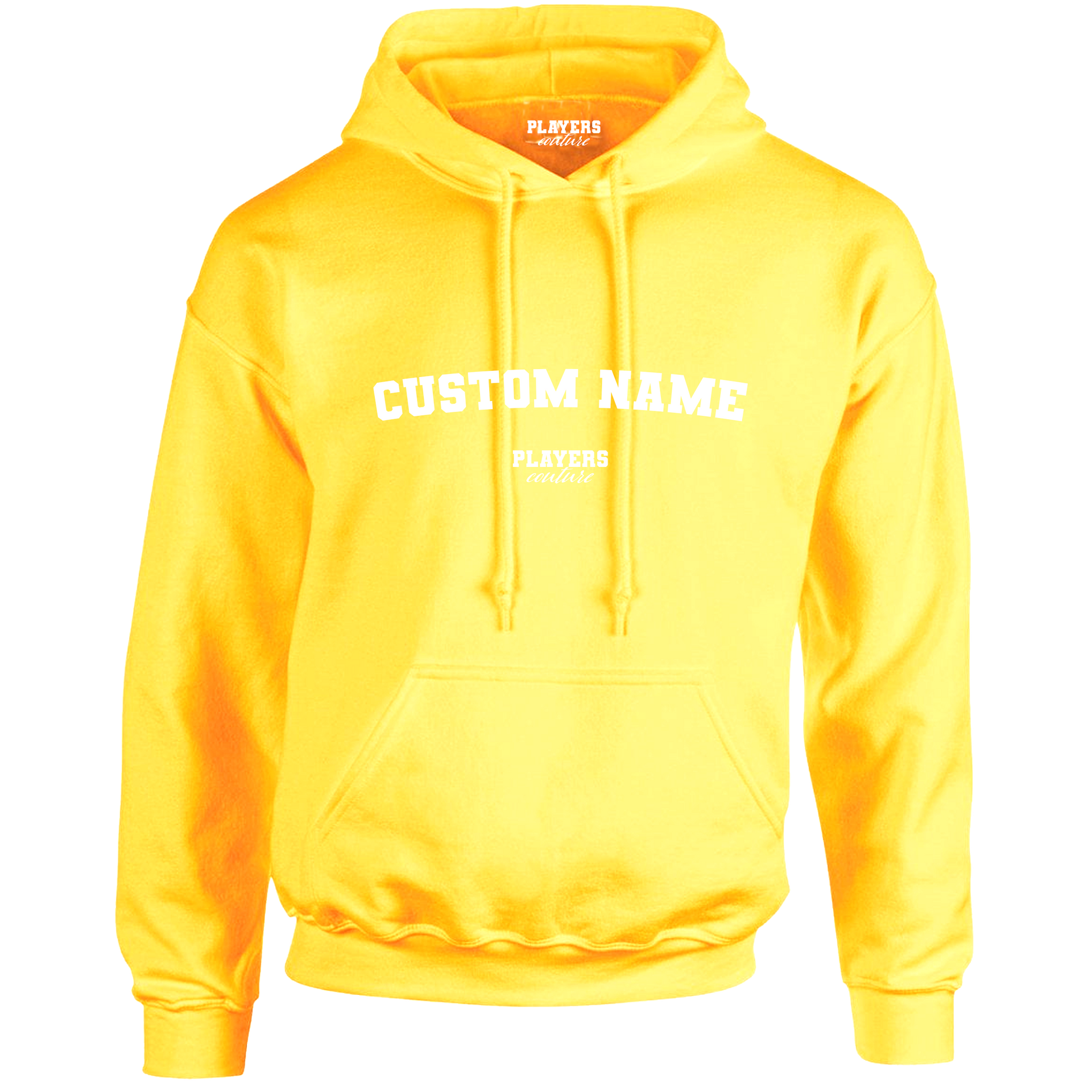 Yellow Custom Great Value Players Couture Men's Basic Hoodie Yellow