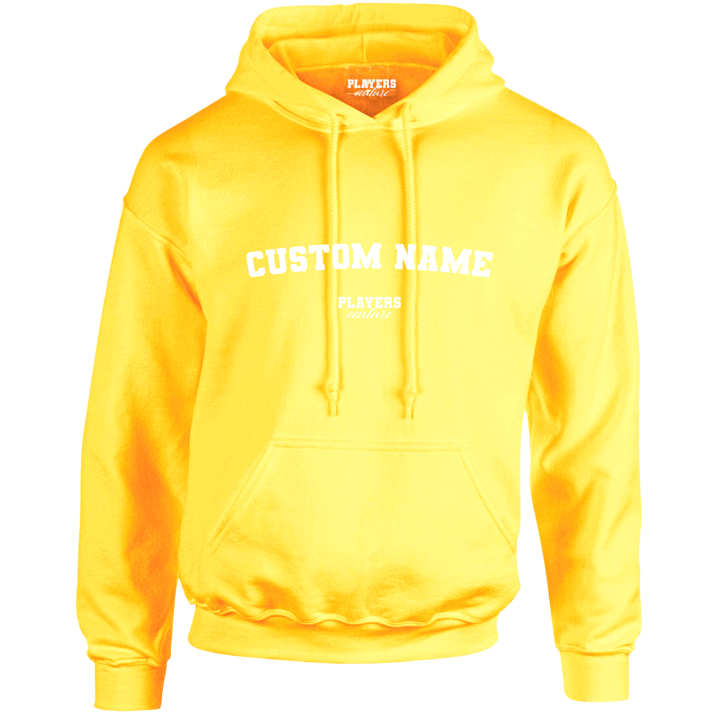 Yellow Custom Great Value Players Couture Men's Basic Hoodie Yellow