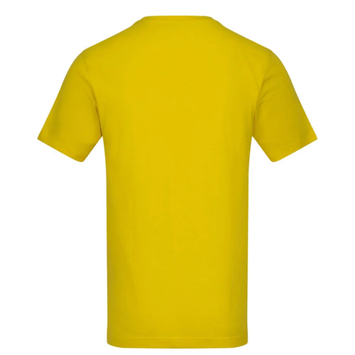 Essentials Collection t-shirt – yellow men's t-shirt with black Essentials Collection letters and Players Couture logo on