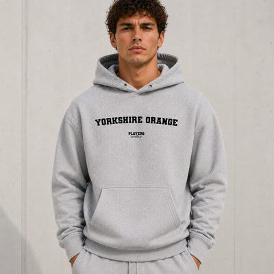 Yorkshire Orange (Hull City) Men's Hoodie in Gray - Players Couture Fan Fashion