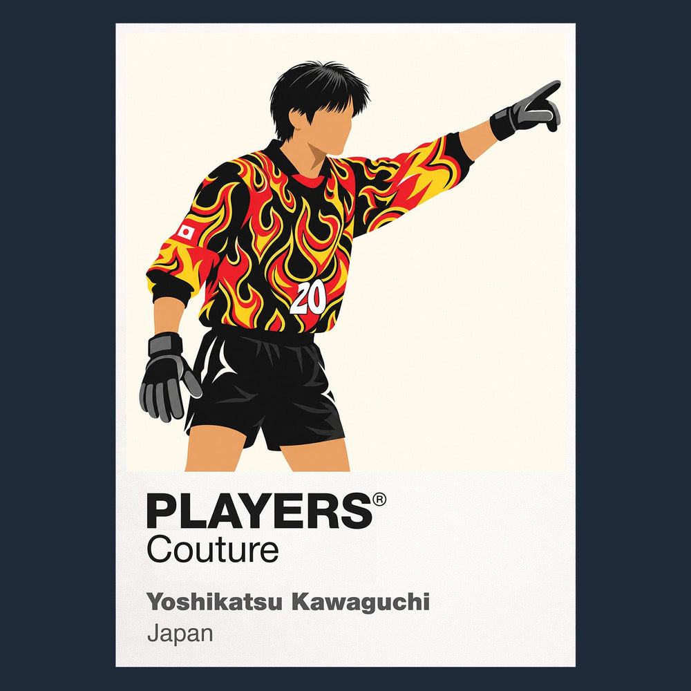 Yoshikatsu Kawaguchi Japan Icon Frame artwork in navy