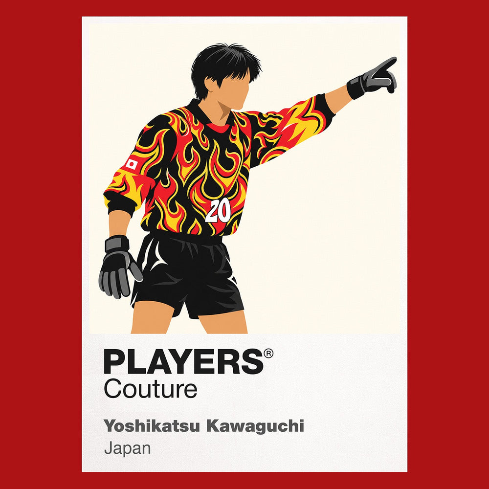 Yoshikatsu Kawaguchi Japan Icon Frame artwork in red