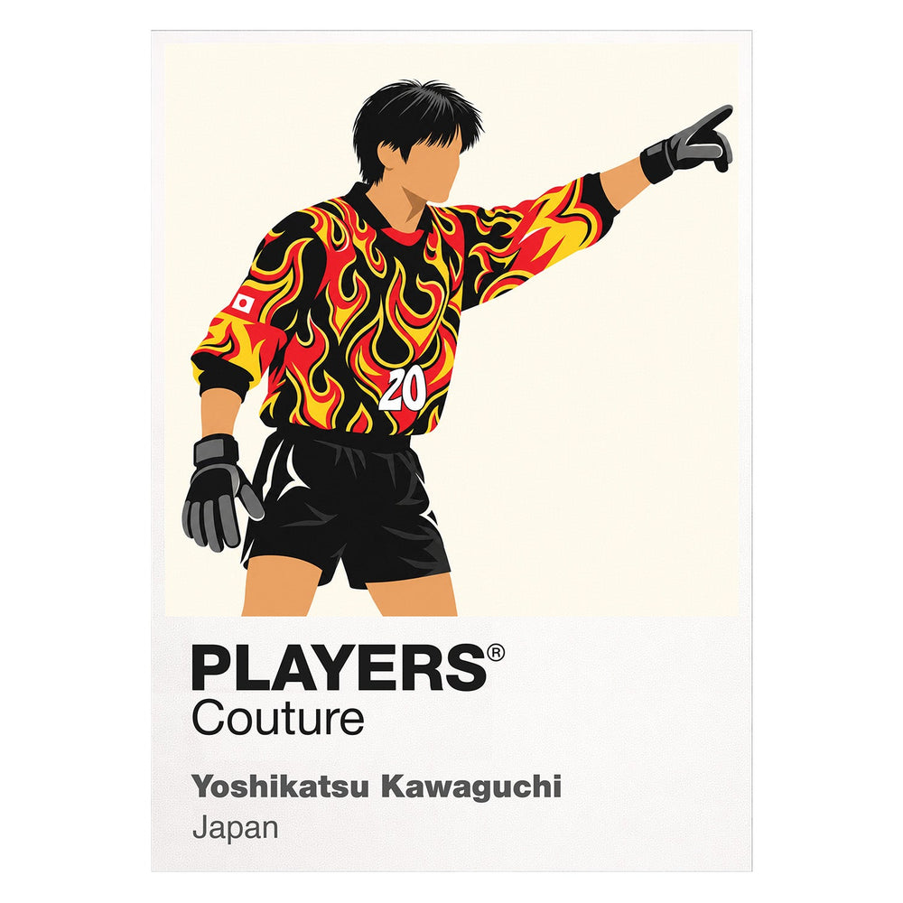 Yoshikatsu Kawaguchi Japan Icon Frame artwork in white