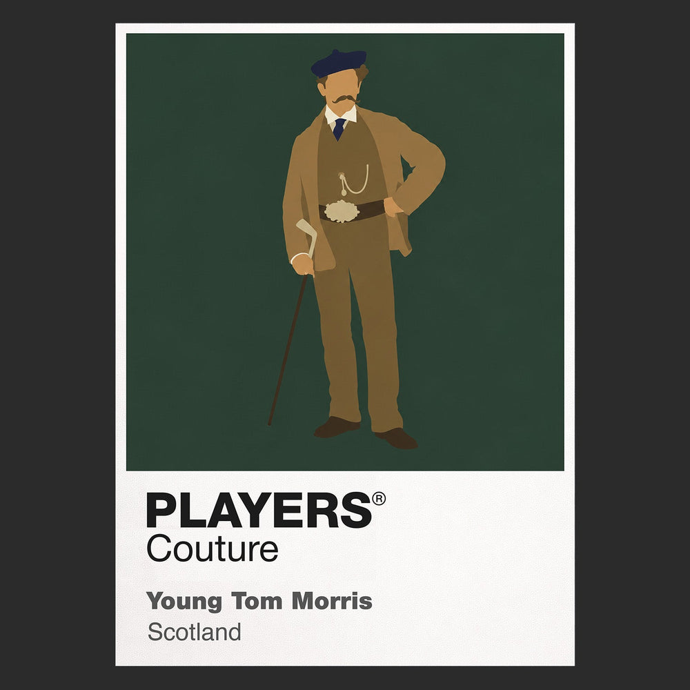 Young Tom Morris Golf Icon Frame Men's Polo Shirt