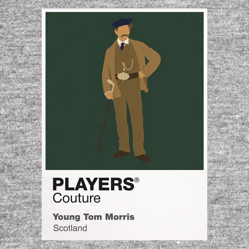 Young Tom Morris Golf Icon Frame Men's Polo Shirt