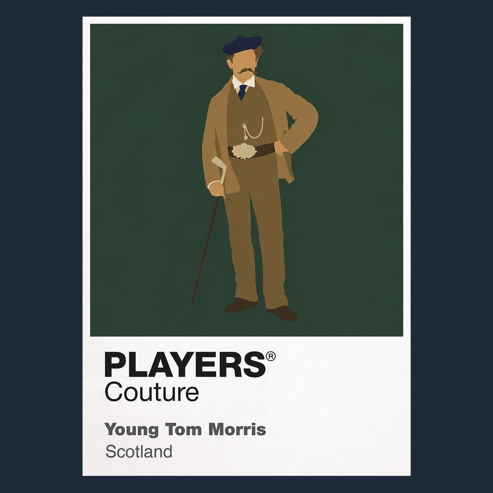 Young Tom Morris Golf Icon Frame Men's Polo Shirt