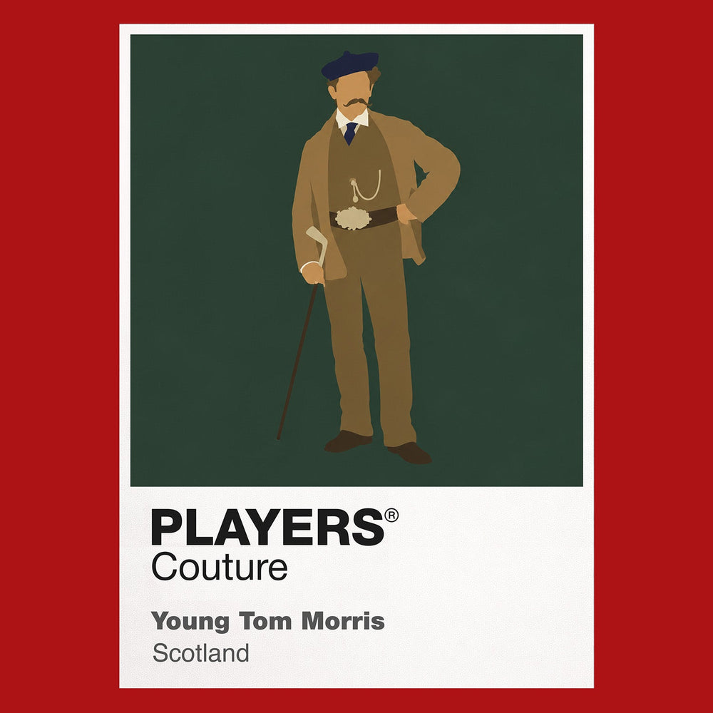 Young Tom Morris Golf Icon Frame Men's Polo Shirt