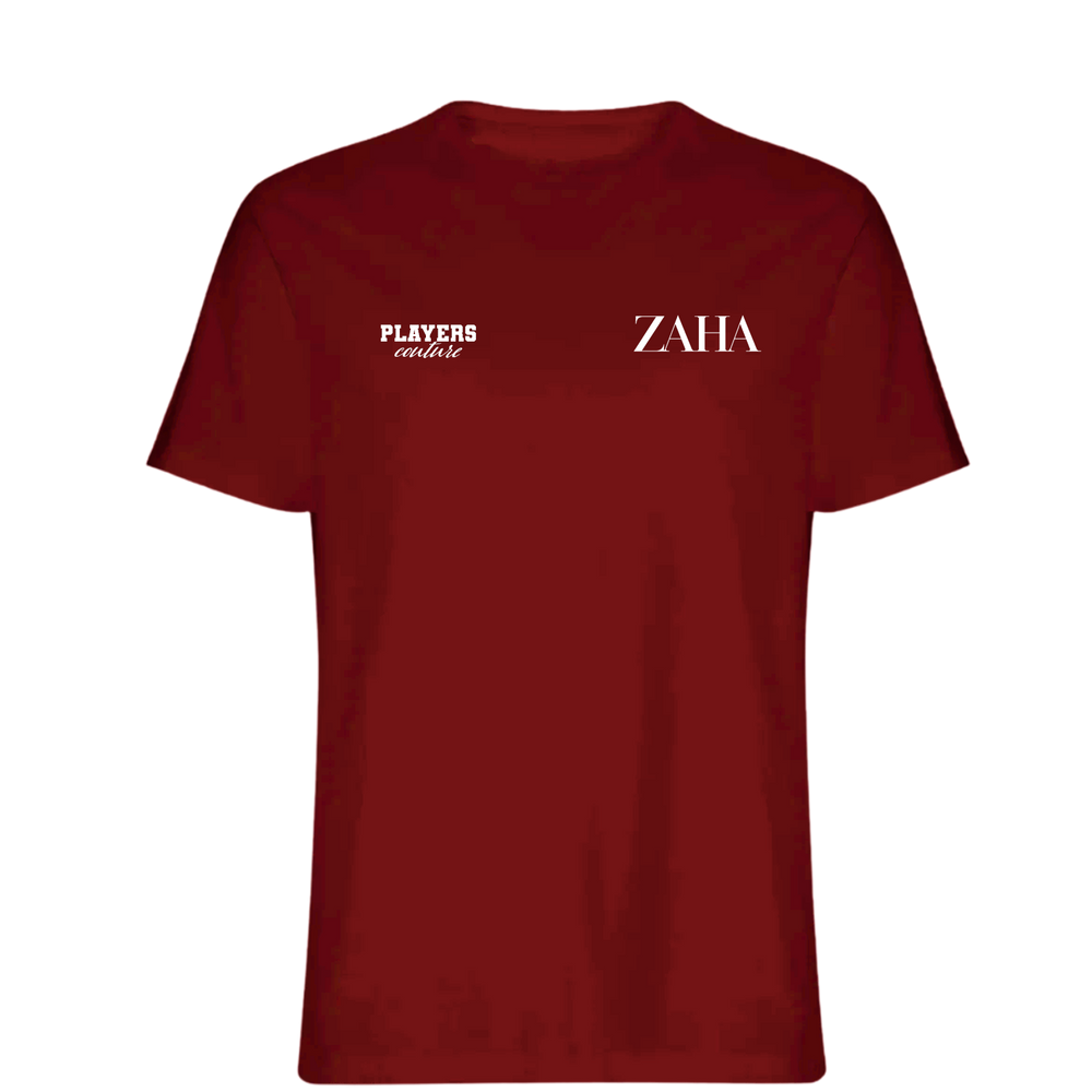 Zaha Logo Players Couture Mens T-Shirt Red