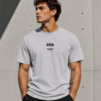 Zico Men's T-Shirt — lifestyle photo, Grey t-shirt