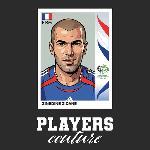 Zinedine Zidane World Cup Sticker Men's Hoodie – zinedine zidane 2006 black Players Couture design