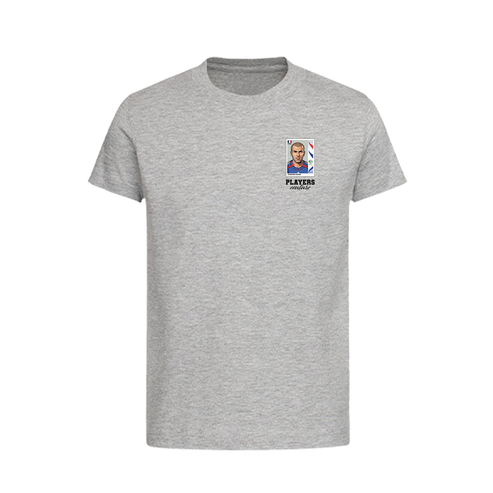 Zinedine Zidane World Cup Sticker Kids T-Shirt – zinedine zidane 2006 sticker kids grey tshirt Players Couture design