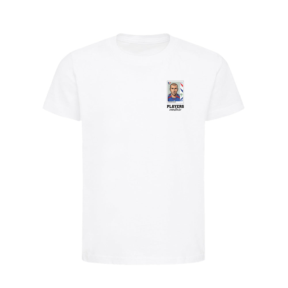 Zinedine Zidane World Cup Sticker Kids T-Shirt – zinedine zidane 2006 sticker kids white tshirt Players Couture design