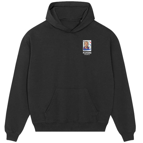 Zinedine Zidane World Cup Sticker Men's Hoodie – zinedine zidane 2006 sticker mens black hoodie Players Couture design
