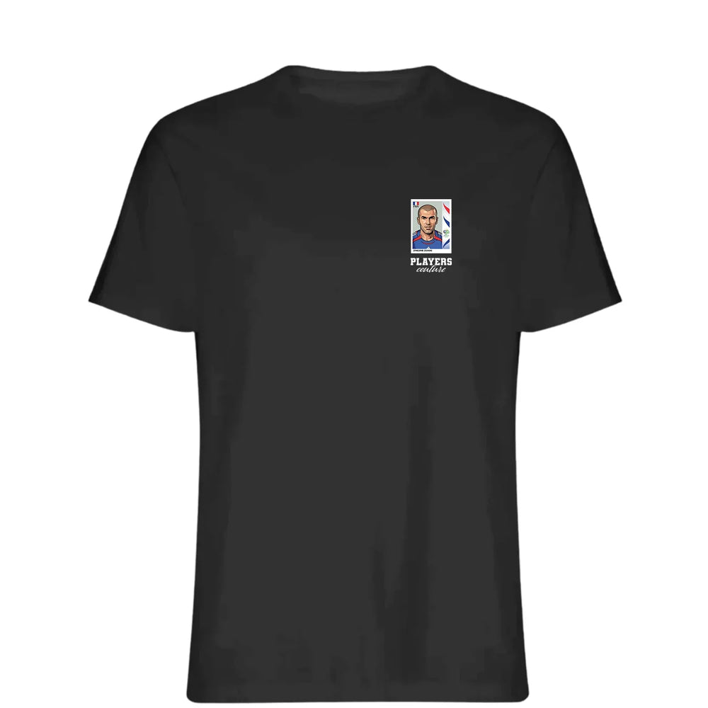 Zinedine Zidane World Cup t-shirt – black men's t-shirt featuring the Zinedine Zidane World Cup Players Couture logo