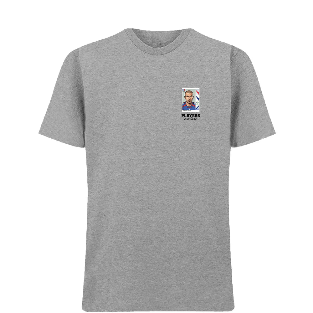 Zinedine Zidane World Cup t-shirt – grey men's t-shirt featuring the Zinedine Zidane World Cup Players Couture logo
