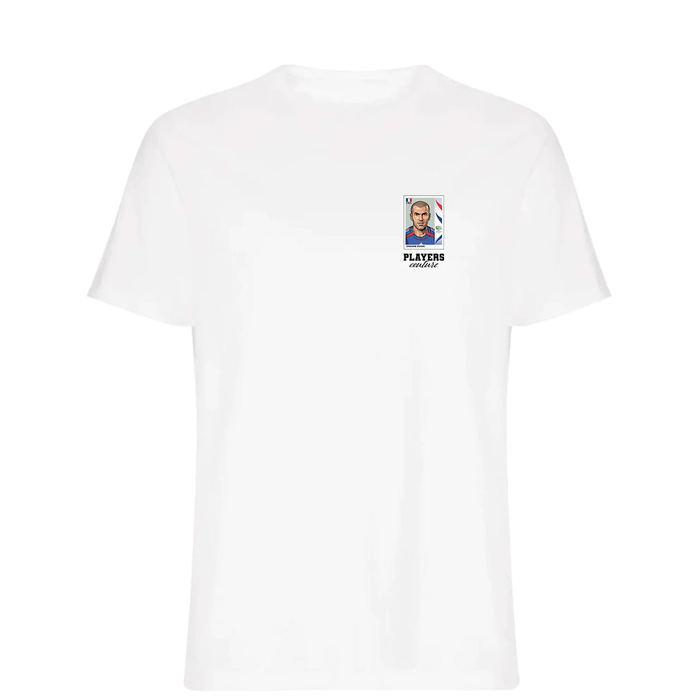 Zinedine Zidane World Cup t-shirt – white men's t-shirt featuring the Zinedine Zidane World Cup Players Couture logo