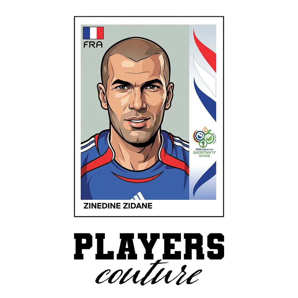 Zinedine Zidane World Cup Sticker Kids T-Shirt – zinedine zidane 2006 white Players Couture design