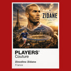 Zinedine Zidane France Atlas Frame artwork by Players Couture