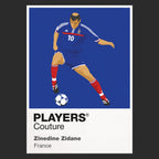 Zinedine Zidane Players Couture Frame Black