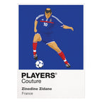 Zinedine Zidane Players Couture Frame White
