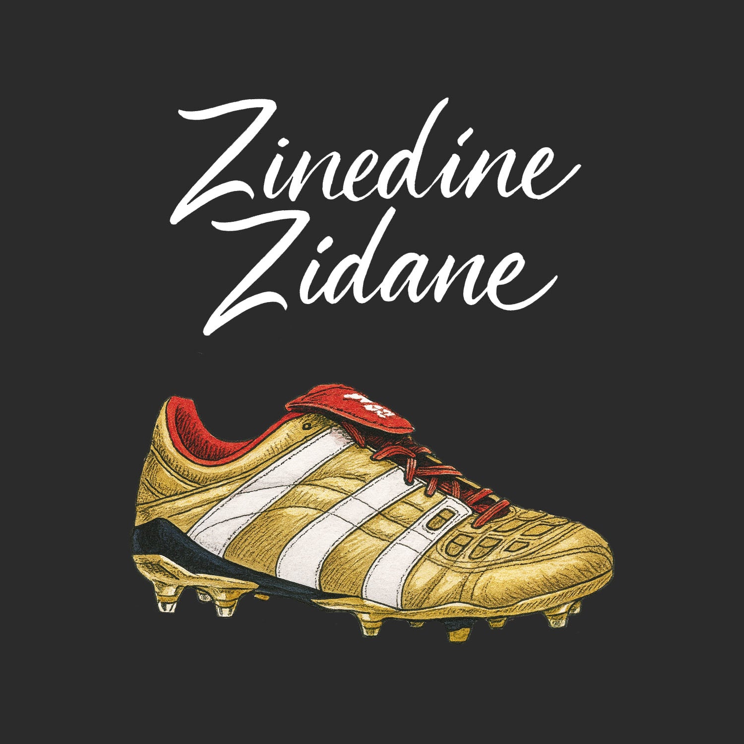 Zinedine Zidane Boot Logo Players Couture Men's Casual Hoodie