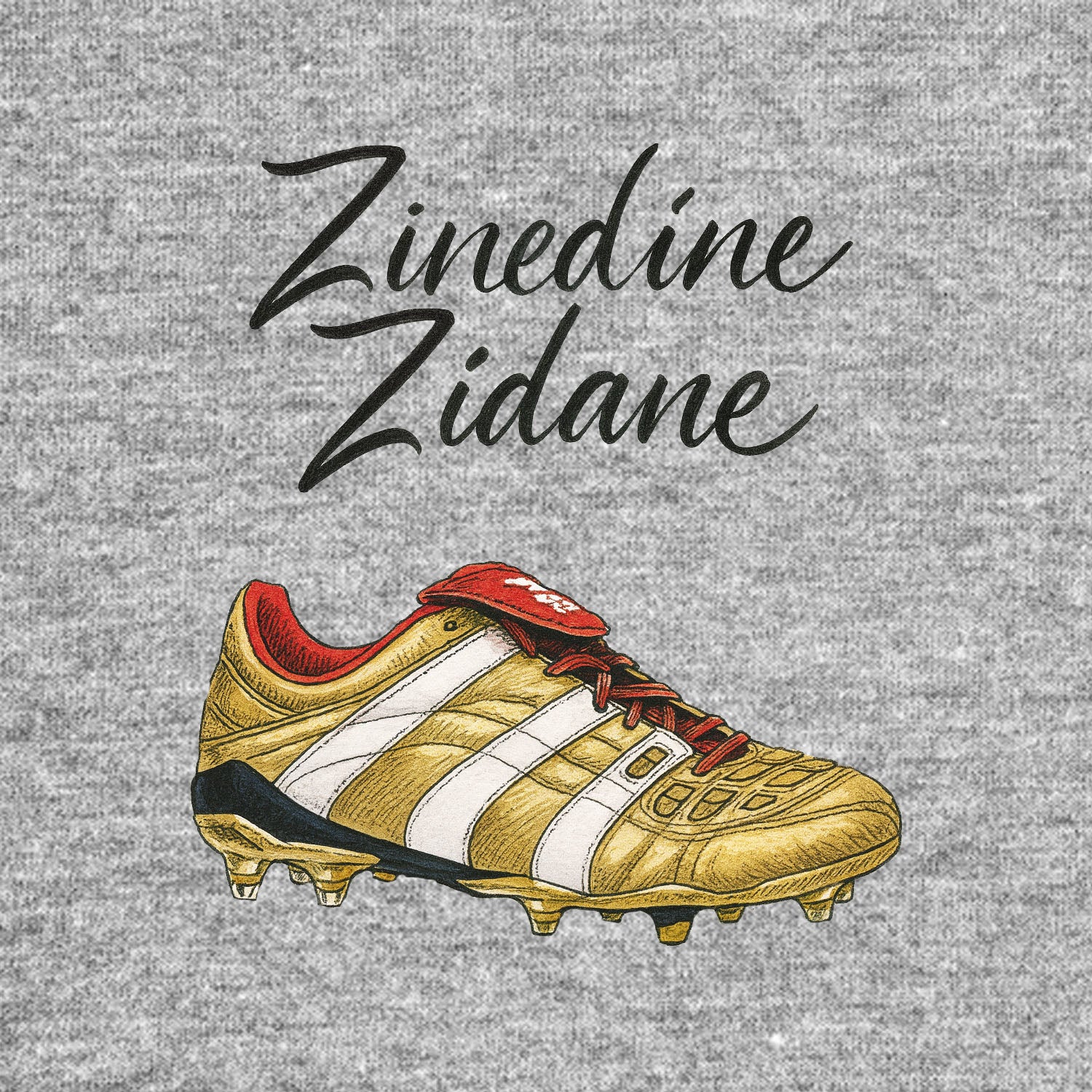 Zinedine Zidane Boot Logo Players Couture Men's Casual Hoodie