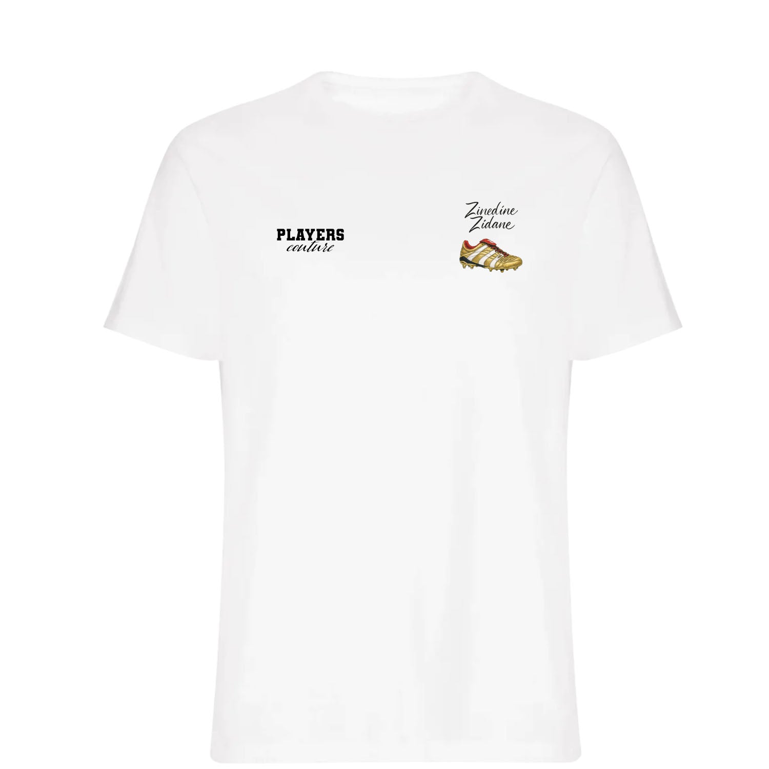 Zinedine Zidane Logo Players Couture Men's T-Shirt White