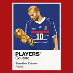 Zinedine Zidane Players Couture Frame Red