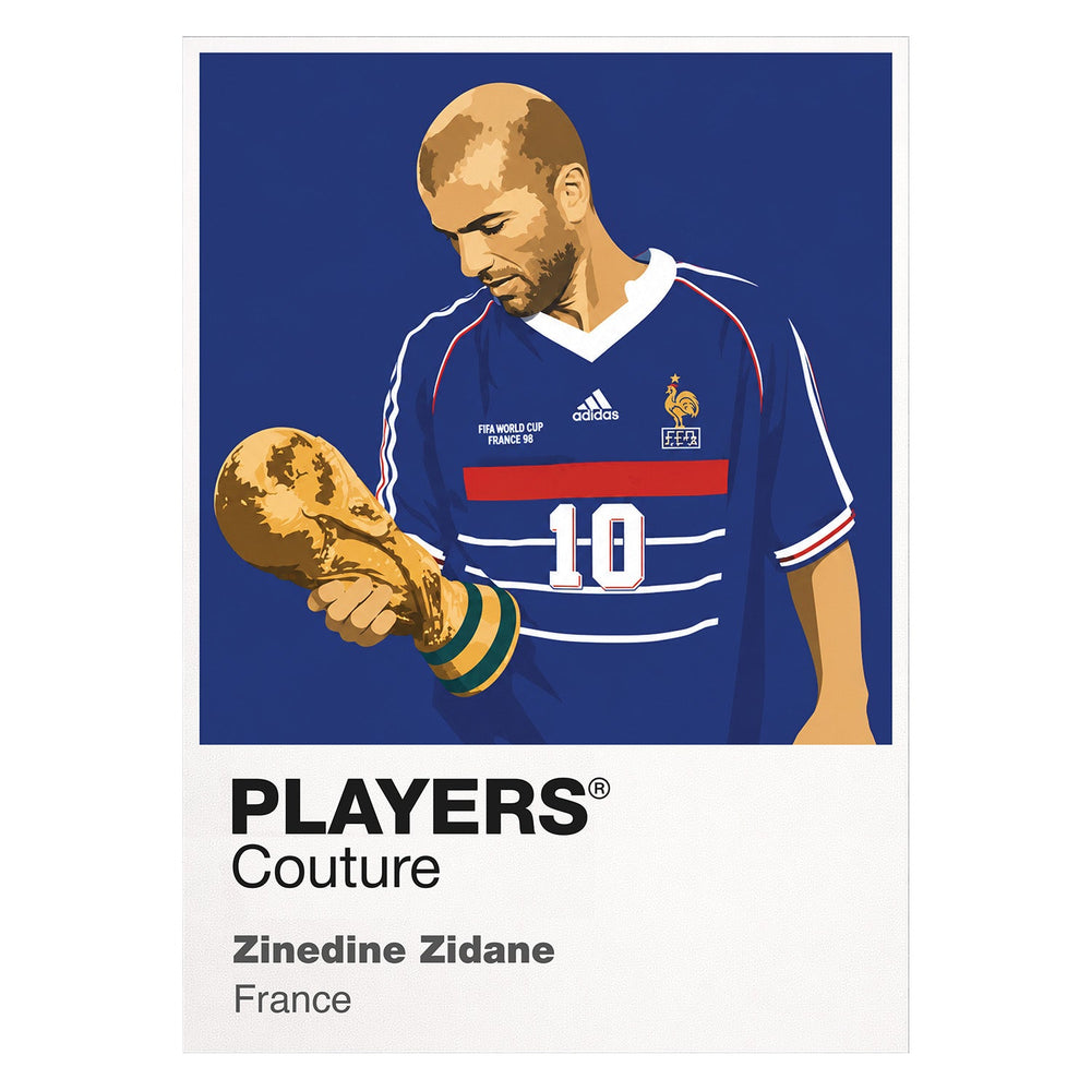 Zinedine Zidane Players Couture Frame White
