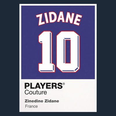 Zinedine Zidane 10 Football Shirt Frame - Icon Design (View 9)