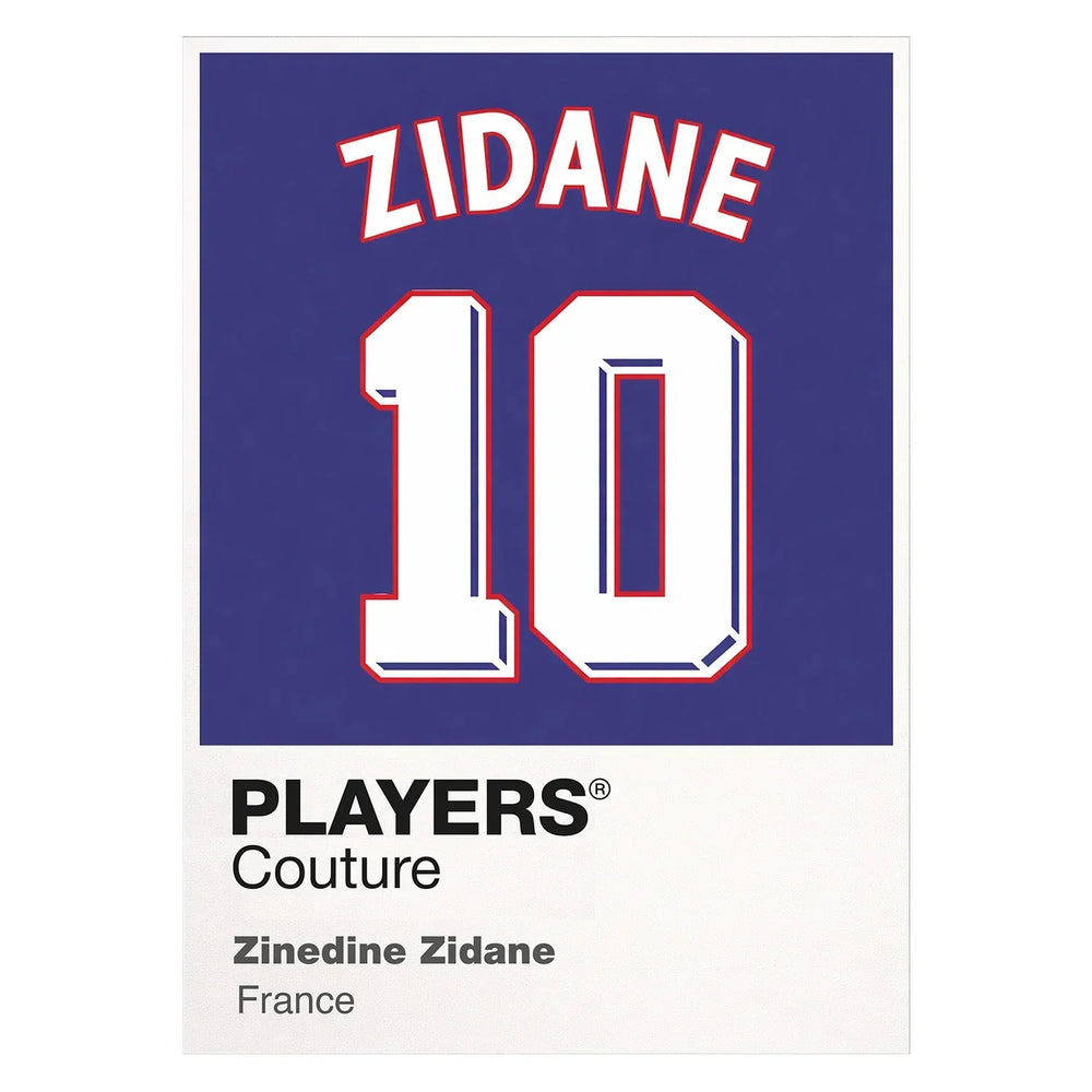 Zinedine Zidane 10 Football Shirt Frame Men's Hoodie – white close-up detail shot of the Zinedine Zidane 10 Football Players