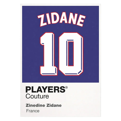 Zinedine Zidane 10 Football Shirt Frame Men's Hoodie – white close-up detail shot of the Zinedine Zidane 10 Football Players