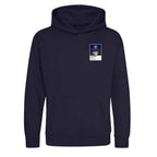 Zinedine Zidane France Icons in Lights Frame Kids Hoodie in Navy
