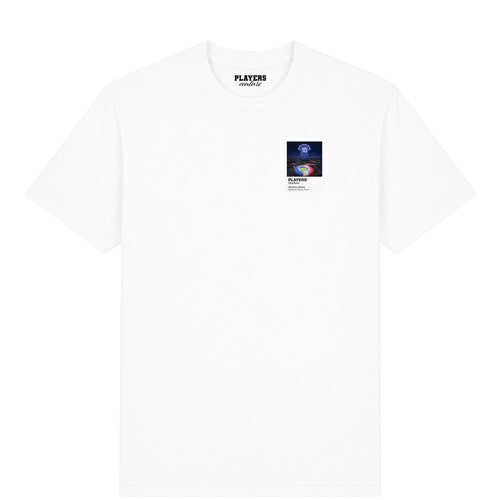 Zinedine Zidane France Icons in Lights Frame Men's T-Shirt in White
