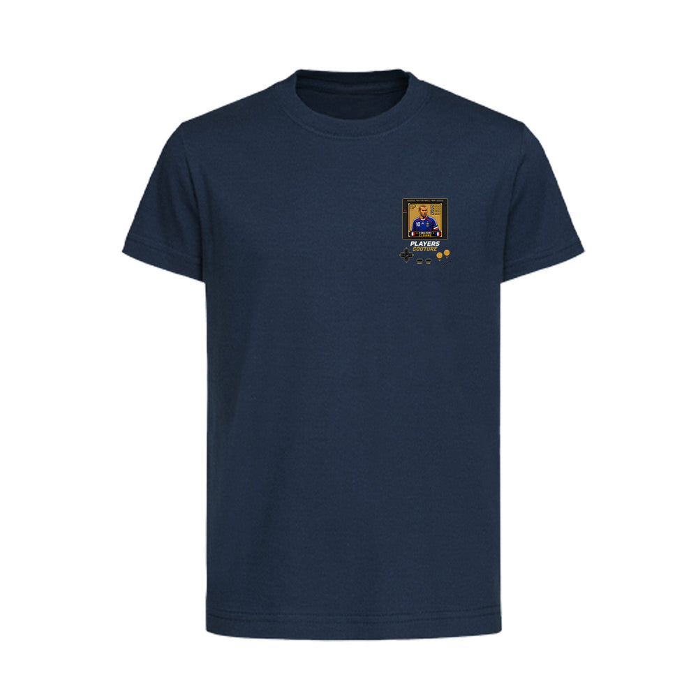 Zinedine Zidane 1P 8-Bit t-shirt retro gaming design by Players Couture