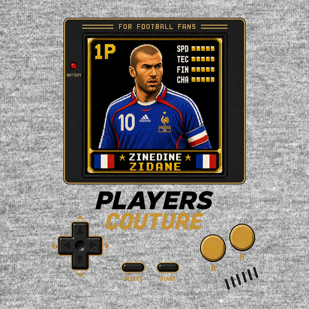 Zinedine Zidane Legend 8-Bit Men's Hoodie - image 9