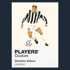 Zinedine Zidane Juventus Icon Frame — Navy