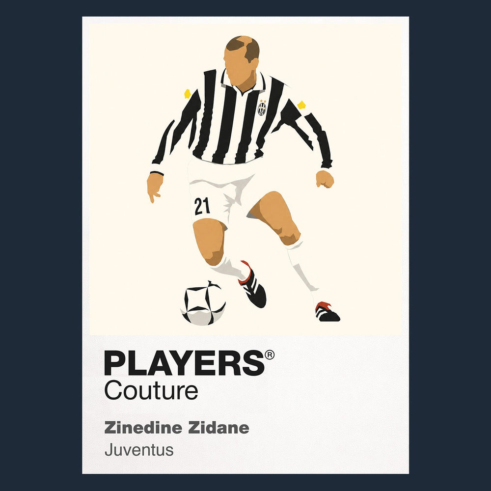 Zinedine Zidane Juventus Icon Frame — Navy