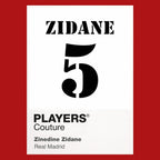 Zinedine Zidane 5 Football Shirt Frame Men's Hoodie – red close-up detail shot of the Zinedine Zidane 5 Football Players