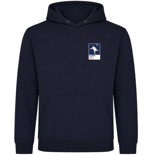 Zinedine Zidane Real Madrid Icon Frame Men's Hoodie — Navy