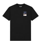 Zinedine Zidane Real Madrid Icons in Lights Frame Men's T-Shirt in Black