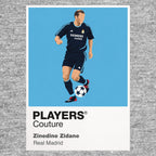 Zinedine Zidane Real Madrid navy away Icon Frame artwork in grey
