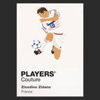 Zinedine Zidane Players Couture Frame Black
