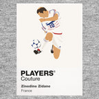 Zinedine Zidane Players Couture Frame Gray