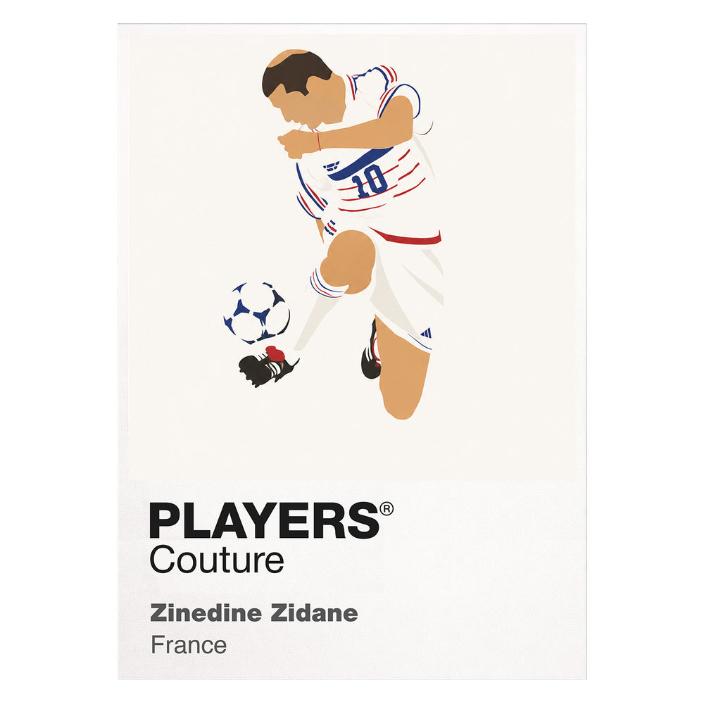 Zinedine Zidane Players Couture Frame White