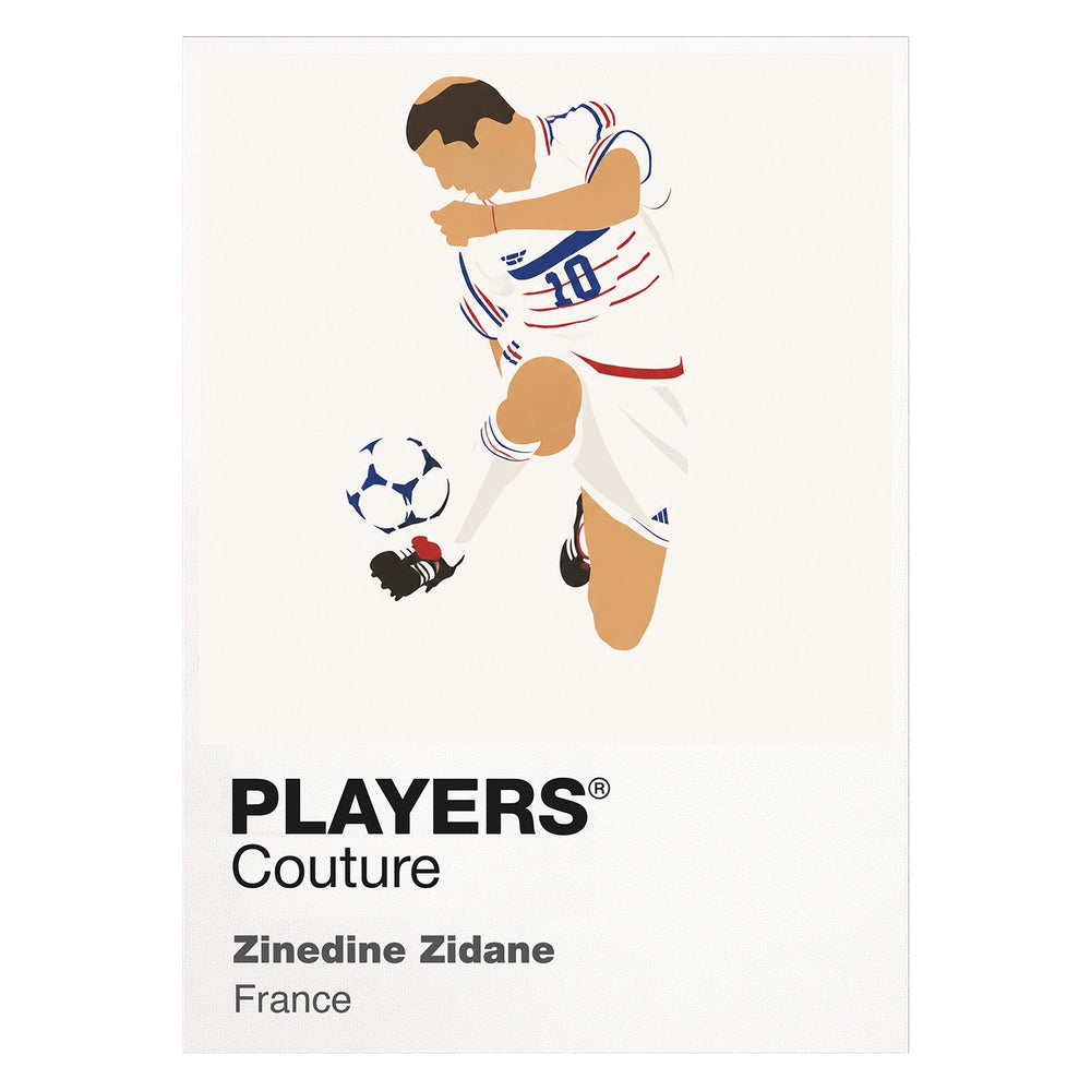 Zinedine Zidane Players Couture Frame White