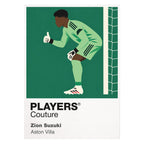 Zion Suzuki Aston Villa goalkeeper Icon Frame artwork on white